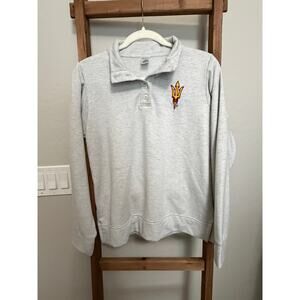 Arizona State Sun Devils Liv Casual Gray Pullover Sweatshirt | Small